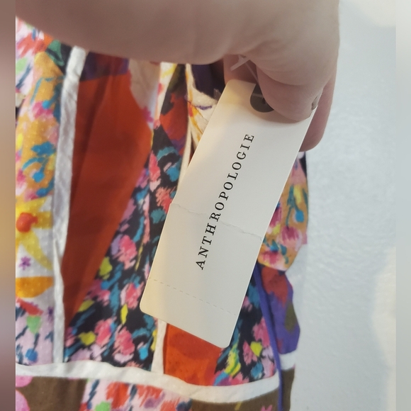 NWT Anthropologie Bhanuni By Jyoti Square Neck Maxi Dress Size 4 Garden Party - Picture 11 of 16